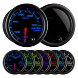 GlowShift Gauges Tinted 7 Color Water Temperature Gauge | GS-T706