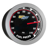 GlowShift Gauges Tinted 100 PSI Fuel Pressure Gauge | GS-T11