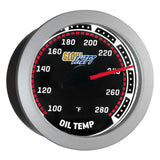 GlowShift Gauges Tinted Oil Temperature Gauge | GS-T07