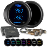 GlowShift Gauges Tinted 7 Color Dual Digital Wideband Air/Fuel Ratio Gauge | GS-T702W_Dual