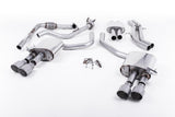 Milltek 2.5" Resonated Cat-back Exhaust (Polished Quad GT-100 Tips) Milltek 2.5" Valved Resonated Cat Back Exhaust - Audi B9 S4 | S5 | 3.0T SSXAU640