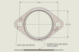 COBB Tuning Cobb 2.5in 2-Bolt Exhaust Gasket UNI-001-253