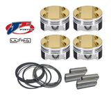 Ultra Series 23mm Pin Piston Set By JE - 82.5mm Standard Bore | 9.6:1 CR | Stock Stroke - 92.8mm - VW/Audi 2.0T TSI | 367863