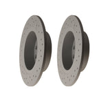 Zimmerman Rear Brake Cross Drilled Rotor Kit  (253x10mm) - VW / Mk6 & 6.5 Jetta / Mk7 Golf / Beetle | 5C0615601A