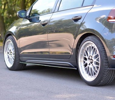 Maxton Design Gloss Black Maxton Design Side Skirts Diffusers VW Golf Mk6 GTI / GTD VW-GO-6-GTD-SD1G