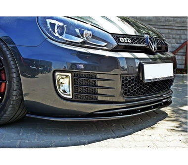Maxton Design Gloss Black Maxton Design Front Splitter Ver.2 VW Golf Mk6 GTI VW-GO-6-GTI-FD2G