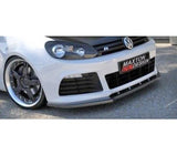 Maxton Design Gloss Black Maxton Design Front Splitter VW Mk6 Golf-R VW-GO-6-R-FD1G