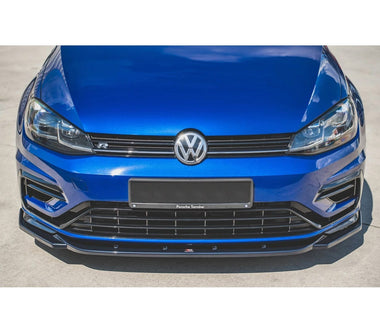Maxton Design Gloss Black Maxton Design Front Splitter V.9 VW Mk7.5 Golf-R VW-GO-7F-R-FD9G