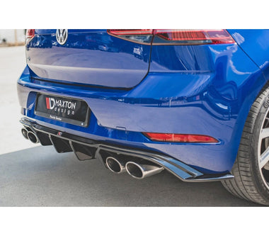Maxton Design Gloss Black Maxton Design Rear Valance V.3 VW Mk7.5 Golf-R VW-GO-7F-R-RS3G
