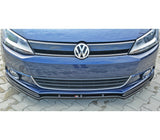 Maxton Design Gloss Black Maxton Design Front Splitter V.1 VW Mk6 Jetta Preface VW-JE-6-FD1G