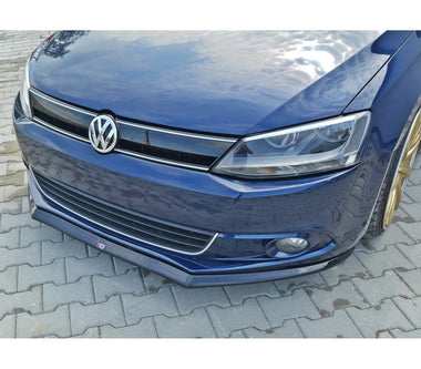 Maxton Design Gloss Black Maxton Design Front Splitter V.2 Volkswagen Jetta Mk6 Sedan Preface VW-JE-6-FD2G