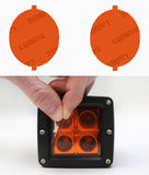 Lamin-X Amber Lamin-X VW Lupo (98-05) Fog Light Covers VW121A