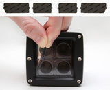 Lamin-X Gunsmoke Lamin-X VW Corrado (90-94) Fog Light Covers & Turn Signal Covers VW505G