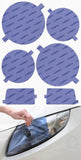 Lamin-X Blue Lamin-X VW Golf, GTI, Jetta (85-92) Quad Round Headlight Covers VW509B