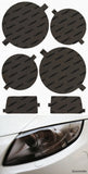 Lamin-X Gunsmoke Lamin-X VW Golf, GTI, Jetta (85-92) Quad Round Headlight Covers VW509G
