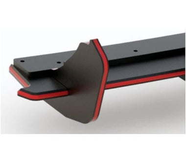 Maxton Design Black With Red Core Maxton Design Racing Durability Rear Diffuser VW Mk7.5 Golf-R VWGO7FRCNC-RS2BRB
