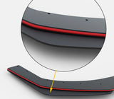 Maxton Design Black & Red Core + Matte Flaps Maxton Design Racing Durability Rear Side Splitters + Flaps VW Mk7.5 Golf-R VWGO7FRCNC-RSD1B+BRBI+RSF1A