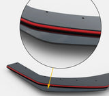 Maxton Design Black & Red Core + Gloss Flaps Maxton Design Racing Durability Rear Side Splitters + Flaps VW Mk7.5 Golf-R VWGO7FRCNC-RSD1B+BRBI+RSF1G