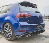 Maxton Design Maxton Design Racing Durability Rear Side Splitters + Flaps VW Mk7.5 Golf-R