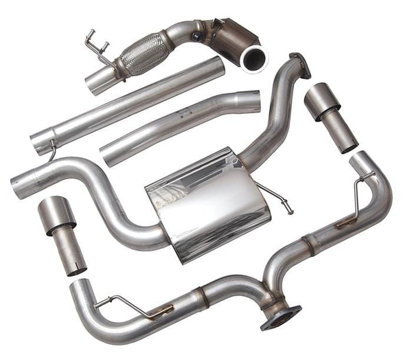 VW Racingline Cat-Back Non-Valved (incl. Valve Delete Plugs) VWR Golf Mk7 Golf R "Cup Edition" Rear Exhaust System (Cat-back) VWR21G70RNV