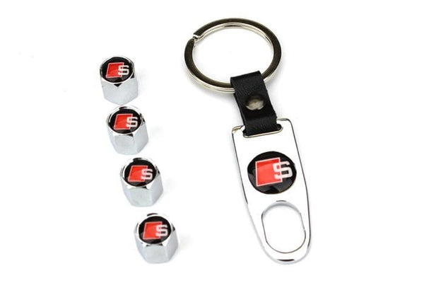 S-Line Valve Stem Caps Chrome (Set of 4)