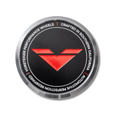 Vorsteiner Red Vorsteiner Black Center Caps Disc (Stainless Steel Disc + Aluminum Alloy Base) CC13BLK