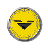 Vorsteiner Yellow Center Caps Disc with Black Logo (Stainless Steel Disc + Aluminum Alloy Base) | CC15YL