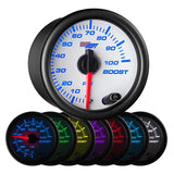 GlowShift Gauges White 7 Color 100 PSI Boost Gauge | GS-W701_100