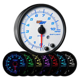 GlowShift Gauges White 7 Color 3-3/4" In-Dash Tachometer Gauge | GS-W716