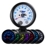 GlowShift Gauges White 7 Color 3-3/4" On-Dash Tachometer Gauge | GS-W709