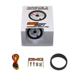 GlowShift Gauges GlowShift Gauges White 7 Color Clock Gauge GS-W718