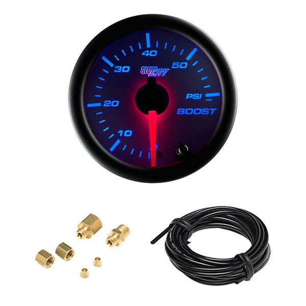 GlowShift Gauges White 7 Color 3 Gauge Diesel Set - 60 PSI Boost, 1500° F Exhaust Gas Temperature 100 Psi Fuel Pressure Gauges Gs W7 Ds3 GlowShift Gauges White 7 Color 3 Gauge Diesel Set - 60 PSI Boost, 1500° F Exhaust Gas Temperature 100 Psi Fuel Pressure Gauges Gs W7 Ds3