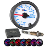 GlowShift Gauges GlowShift Gauges White 7 Color Needle Wideband Air/Fuel Ratio Gauge GS-W702-NWB