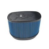 Injen NanoWeb Dry Air Filter 6.70x4.54 Oval neck/ 7.69 x 5.68 Base/ 7.25 Tall w/Barb Fit - 70 Pleat | X-1083-BB