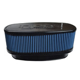 Injen NanoWeb Dry Air Filter 8.725x3.940 Oval neck w/ShurLok/10.375x5.590 Base/4.20 Tall | X-1089-BB