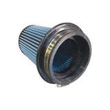 Injen SuperNano-Web Air Filter 4.0in ID/ 6.5in Twist Lock Base / 6.75in Height / 4in Top | X-1115-BB