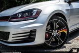 Klii Motorwerkes No VW "Austin" Wheel Overlay Kit - Matte Black + German Flag vw-austin-wheel-overlay-kit-matte-black-german-flag