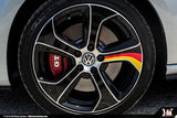 Klii Motorwerkes No VW "Austin" Wheel Overlay Kit - Matte Black + German Flag vw-austin-wheel-overlay-kit-matte-black-german-flag