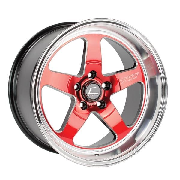 Cosmis Racing Cosmis Racing XT-005R Wheel Red w/ Machined Lip 18x10 +20mm 5x114.3 XT005R-1810-20-5X114.3-RML