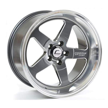 Cosmis Racing XT-005R Wheel Gun Metal w/ Machined Lip 18x10 +20mm 5x114.3 | XT005R-1810-20-5x114.3-GMML