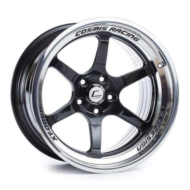 Cosmis Racing XT-006R Black w/ Machined Lip Wheel 18x11 +8mm 5x114.3 | XT006R-1811-8-5x114.3-BML