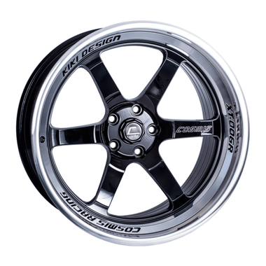 Cosmis Racing Cosmis Racing XT-006R Black with Machined Lip and Spokes 20x9.5 +10mm 6x139.7 XT006R-2095-10-6x139.7-BML