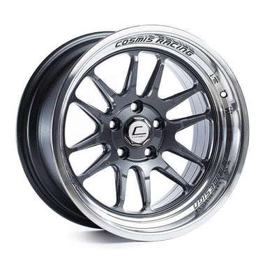 Cosmis Racing XT-206R Gun Metal w/ Machined Lip Wheel 18x11 +8mm 5x114.3 | XT206R-1811-8-5x114.3-GMML