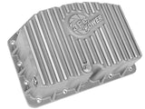 AFE aFe Street Series Engine Oil Pan Raw w/ Machined Fins; 11-17 Ford Powerstroke V8-6.7L (td) 46-70320