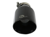 aFe MACH Force-Xp 409 SS Clamp-On Exhaust Tip 2.5in. Inlet / 4.5in. Outlet / 9in. L - Black | 49T25454-B091