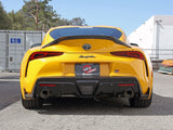 AFE aFe POWER Takeda 2021 Toyota Supra 2.0L (t) 2.5in-3in 304 SS CB Exhaust w/ Carbon Tips 49-36050-C
