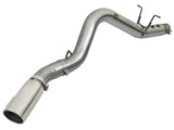 AFE aFe LARGE BORE HD 5in 409-SS DPF-Back Exhaust w/Polished Tip 2017 GM Duramax V8-6.6L (td) L5P 49-44085-P