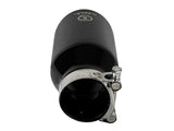 AFE aFe Takeda 304 Stainless Steel Clamp-On Exhaust Tip 2.5in.Inlet / 4in Outlet - Black 49T25404-B08