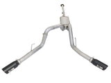 aFe MACHForce XP Exhaust 3in SS Dual Side Exit CB w/ Black Tips 2015 Ford F150 5.0L V8 CC/SB EC/LB | 49-43074-B