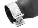 AFE aFe MACH Force-XP 409 SS Single Wall Universal Clamp On Exhaust Tip - Black 49T25354-B06